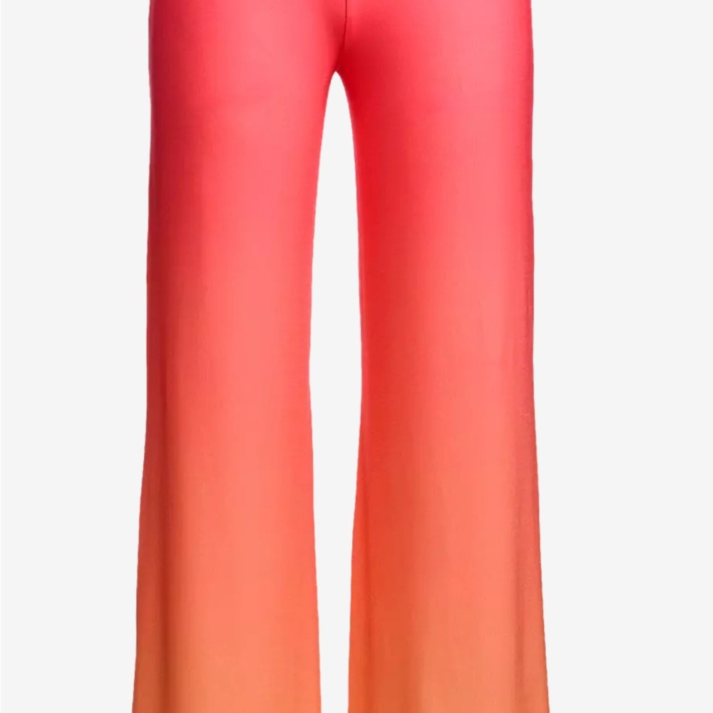 Boston Proper Pink and Orange Flare Jeans